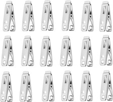 Clothes Peg, 20 Stainless Steel Clothes Pegs Metal Laundry Clips Windproof Rust