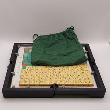 Vintage Travel Scrabble De Luxe by Spear’s. Hard Case-word game 1997