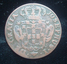 1764 5 REIS COPPER COIN FROM