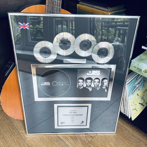 Jls platinum sales award - platinum,