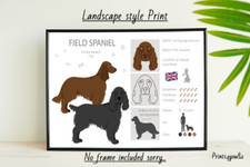 FIELD SPANIEL DOG PET  A4