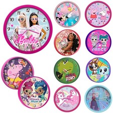 25cm Plastic Kids Wall Clocks
