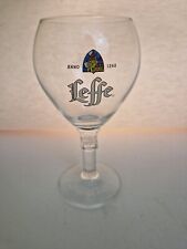 BELGIUM BEER LEFFE  detailed stem beer glass 33cl/½ pint
