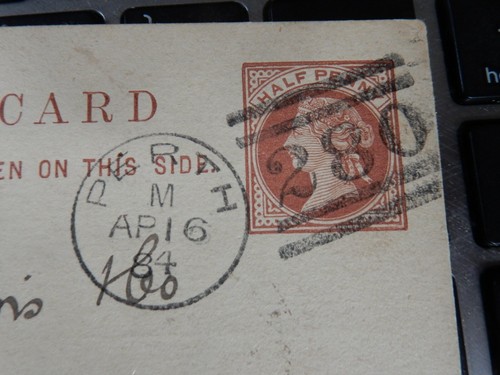 Perth bank postcard postmark - perth,