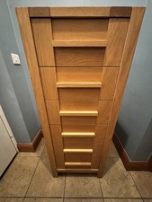 M & S Sonoma Oak 6 Drawer Tall Boy Chest