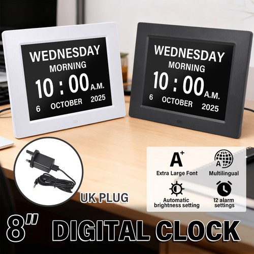 Large dementia clock - 8",