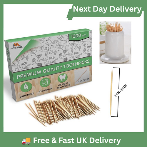 1000 pcs bamboo toothpicks - 1000,