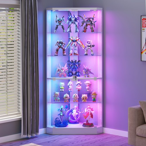 175cm tall corner curio - 175cm,