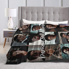 Vampire Diaries Team Damon Salvatore Fleece Throw Blanket 50"x40