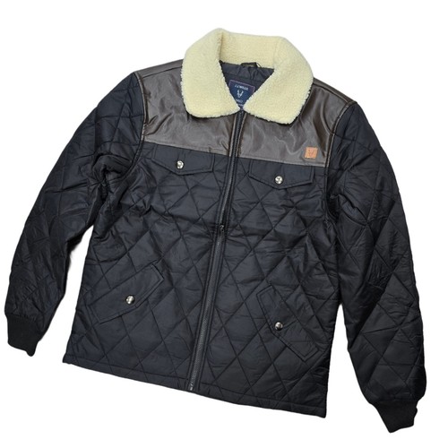 Men padded jacket - jacket, fur