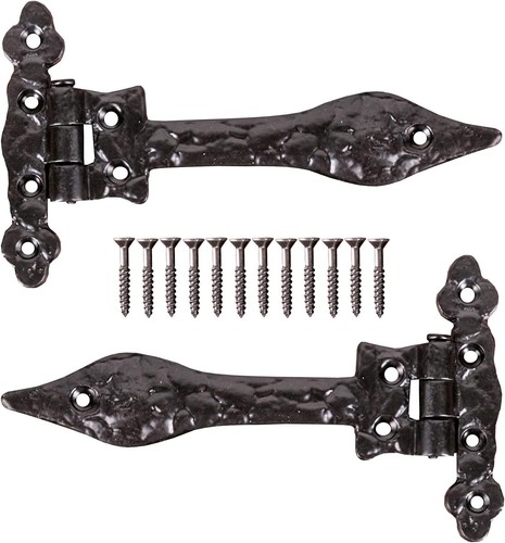 Black antique tee hinges 6 - black,