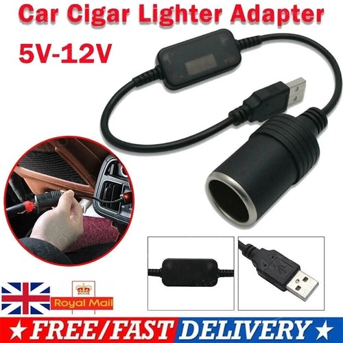 Usb male female 12v - male, to