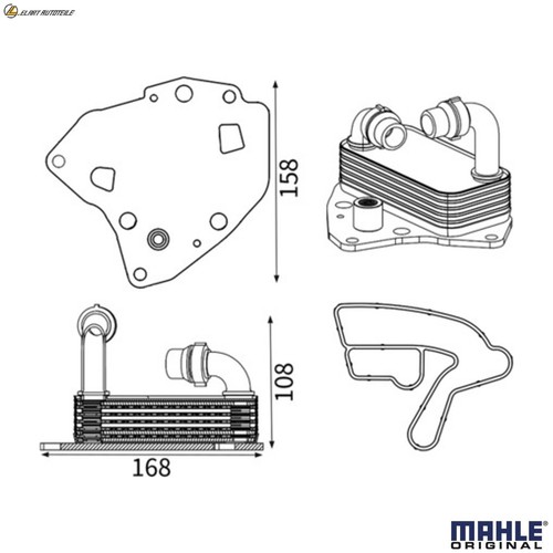 Oil cooler engine - cooler,