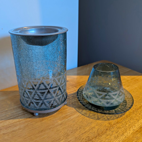 Crackle glass metal - glass,