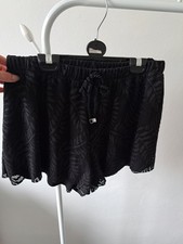 Black Patterned Shorts. By Tu. Size 16. Measurements In Description