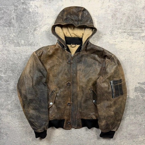 Vintage 90s leather pilot - vintage,