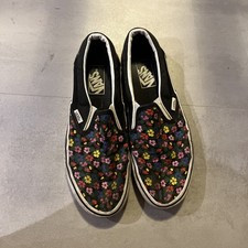 Vans Unisex Slip On White Rose