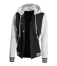 Women's Black Hooded Varsity