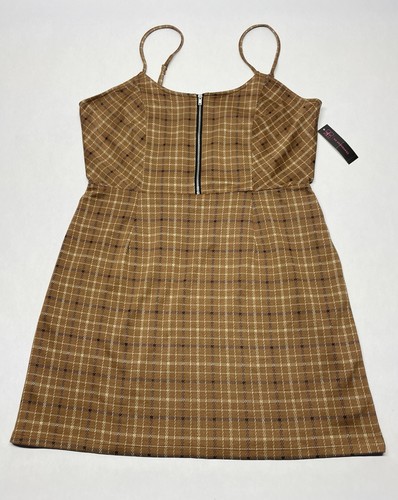 Nwt brown plaid - nwt, zip