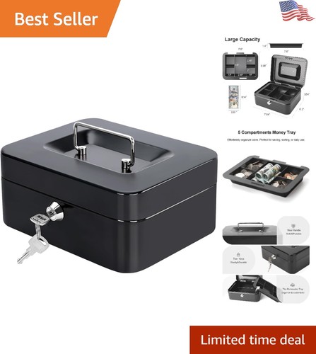 Locking medium steel cash - steel, box