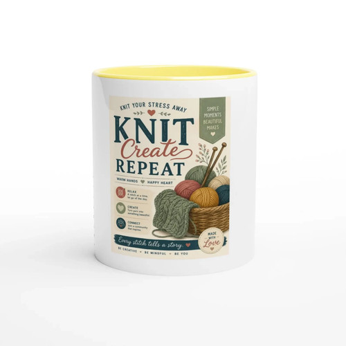 Knit create repeat mug - create,