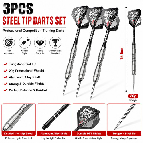 3pcs tungsten steel tip - 3pcs,