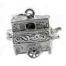 STERLING SILVER OPENING ORGAN GRINDER CHARM    