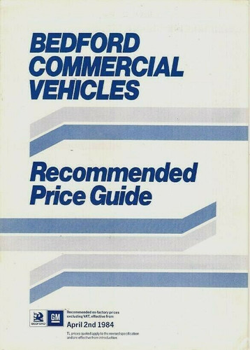 Bedford prices options 1984 - prices,