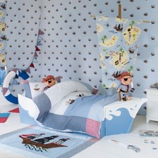 Laura Ashley Pirate Ships Blue