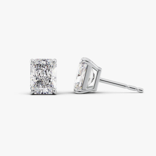 Diamond earrings gold - gold, lab