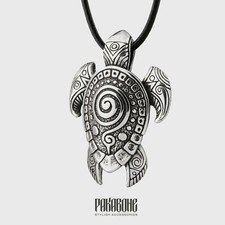 Necklace turtle surfer pendant - necklace,