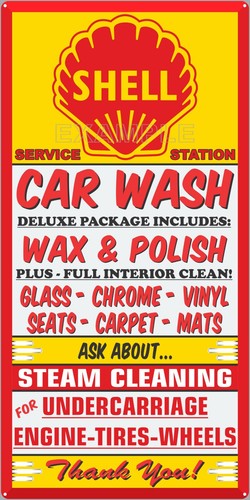 Shell car wash gas service - wash,