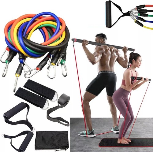 11pcs heavy resistance bands - heavy,