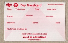 APTIS card unissued - London Day Travelcard National Rail RSP - HB Feb 2001