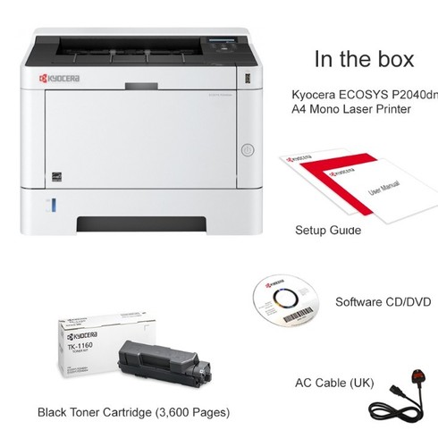 Kyocera ecosys p2040dn mono - kyocera,