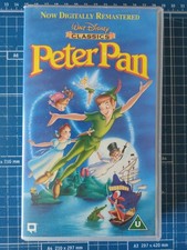 Walt Disney's Peter Pan (Now Digitally Remastered) PAL VHS
