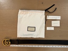 Gucci GG ladies black leather