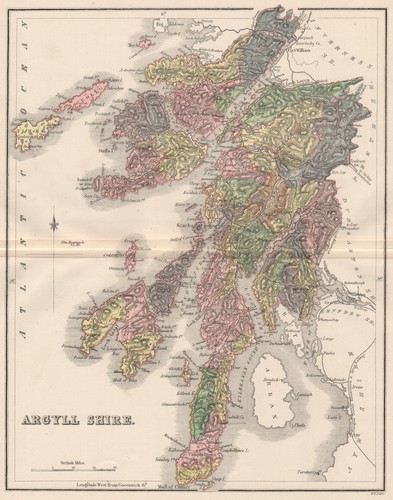 Argyllshire antique county - antique,