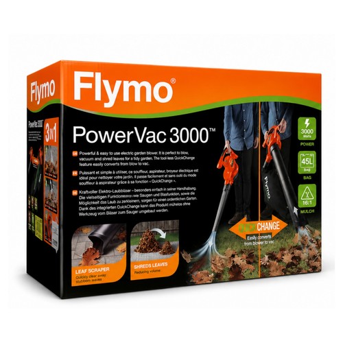 Flymo powervac 3000 3in1 - flymo,