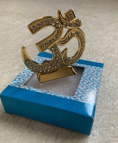 Indian hindu aum gold mini - om,