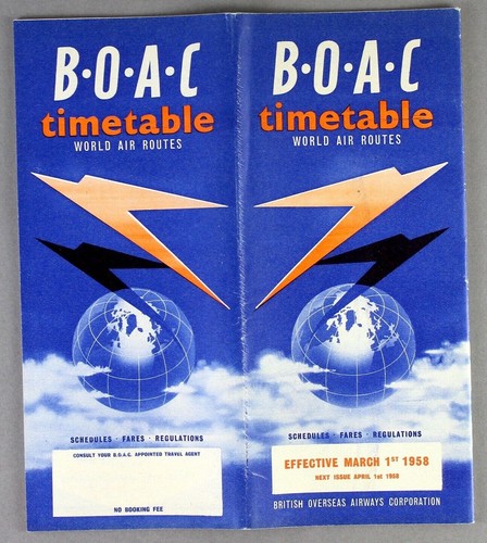 Boac airline timetable - airline, march