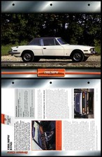 Triumph Stag - 1970 - Sports - Atlas Dream Cars Fact File Card