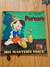 HMV 3 x 78 rpm Pinocchio recordings from the sound film Walt disney
