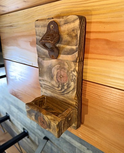Handmade wooden bottle opener - wooden,