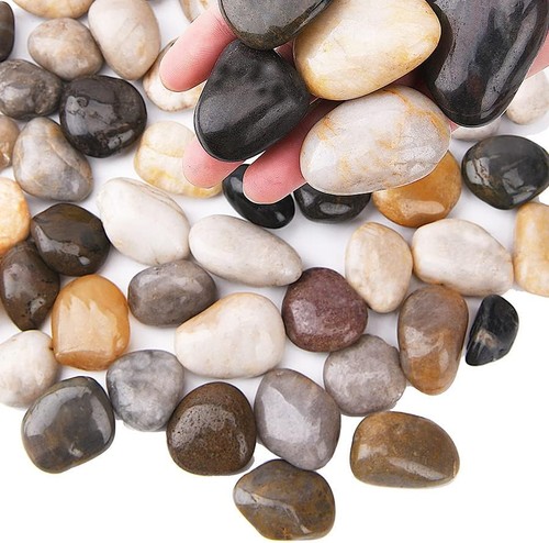 1lb multi polished stones - 2.1lb,