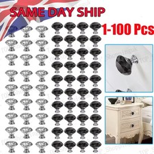 30mm Crystal Glass Door Knobs