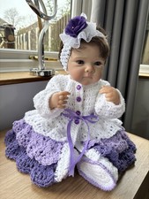 Baby Cardigan  Headband Mary