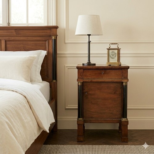 Antique bedside table empire - bedside,