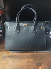 Large Black Style Faux Leather
