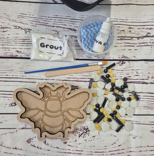 Bee mosaic craft - bee,
